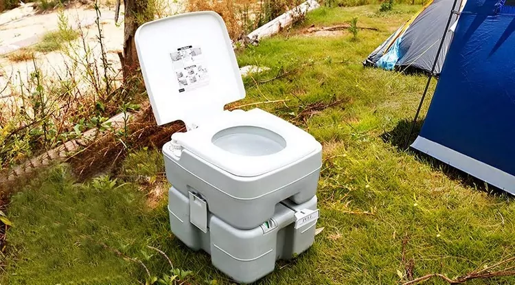 BranQ 1306 Toilettes de Camping Gris Taille M