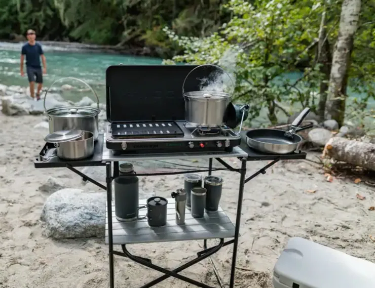 meuble de cuisine pliable pour le camping car
