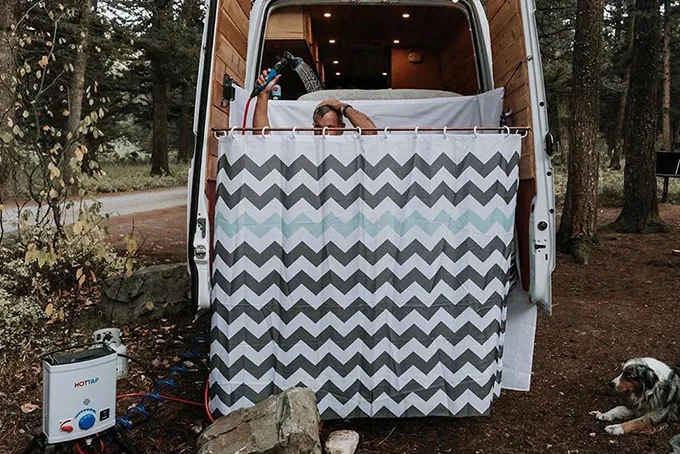 kit de douche portable pour camping car