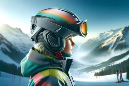 casque ski enfant avec visiere