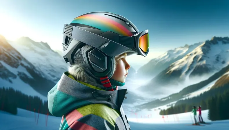 casque ski enfant avec visiere