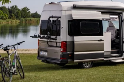 porte velo camping car thule