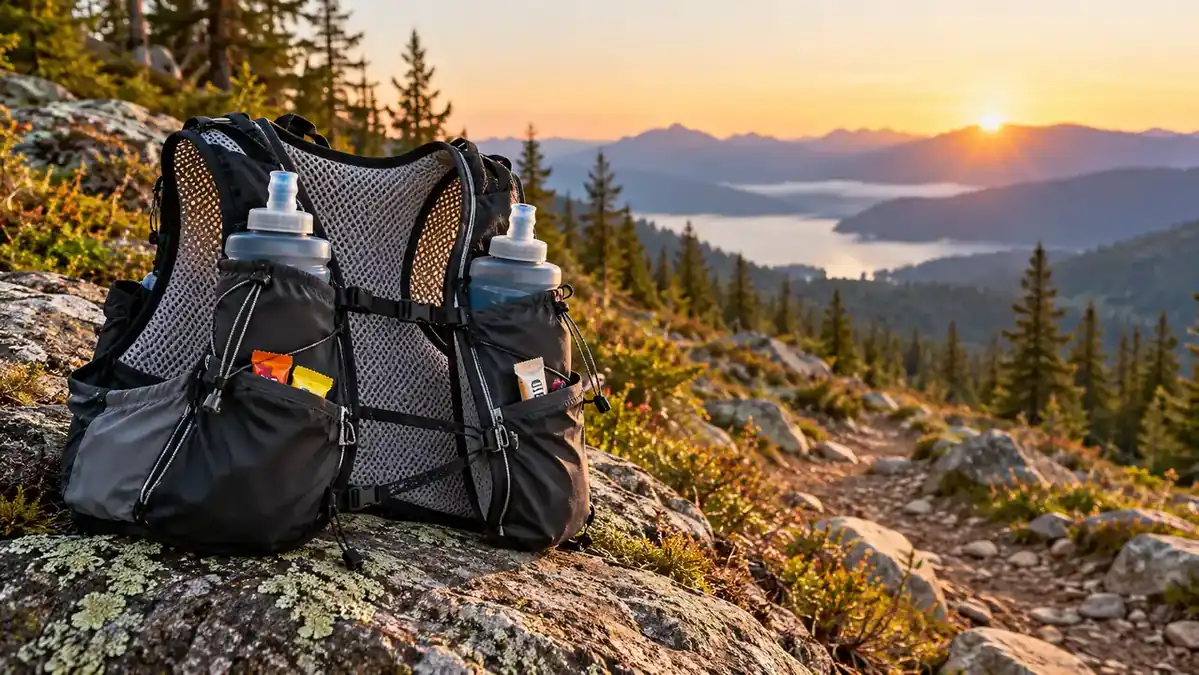 Gilet d’hydratation pour trail en montagne