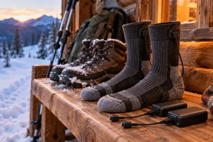 Chaussettes chauffantes rechargeables pour l’hiver