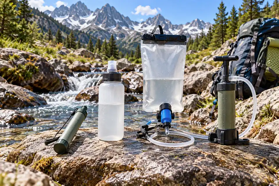 Filtres et gourdes filtrantes pour randonnée
