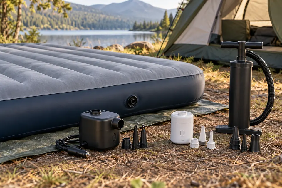 Pompes pour matelas gonflables de camping
